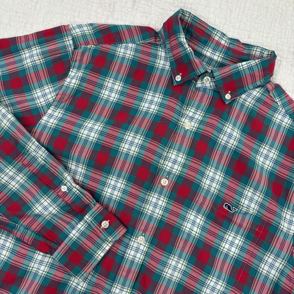 Vineyard Vines Tucker Shirt Mens Size Medium Plaid Button Down Classic Fit